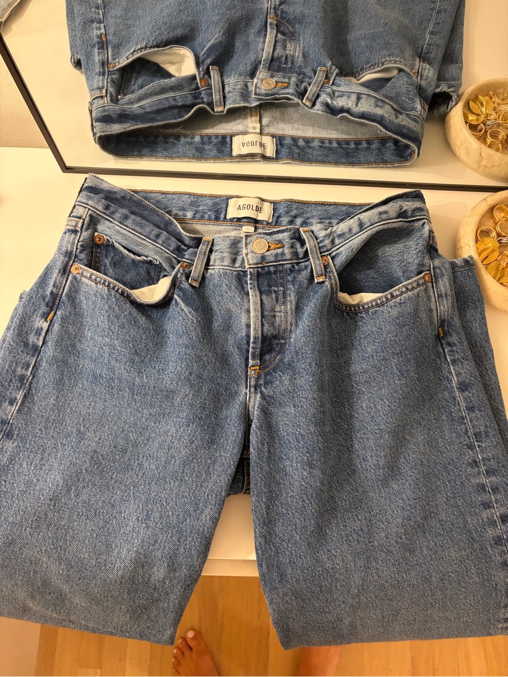 AGOLDE Women's Low Rise Loose Jean